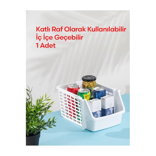 İstiflenebilir Banyo Mutfak Dolap Düzenleyici Raf - Evye Altı Düzenleyici Organizer