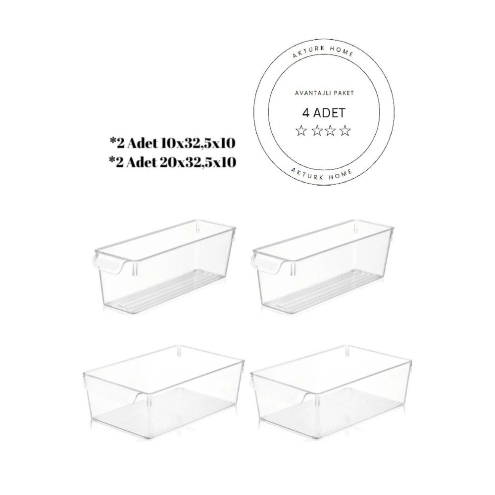 4 Parça Organizer Set - Buzdolabı İçi Düzenleyici Saklama Kutusu - Dolap İçi Sebze Meyve Organizer 4 Parça Organizer Set - Buzdolabı İçi Düzenleyici Saklama Kutusu - Dolap İçi Sebze Meyve Organizer